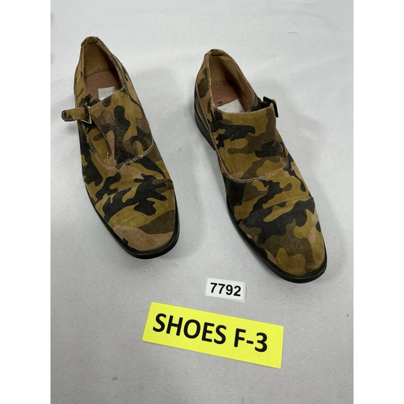 Mens Vtg Foundry Co Slip On Loafer 8.5 Brown Camo Buckle Strap main image 6
